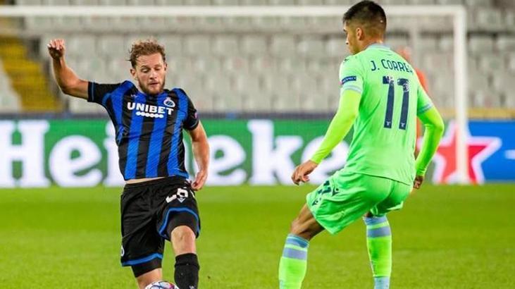Club Brugge - Lazio maç sonucu : 1-1