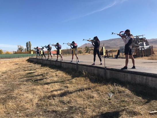 Biathlon Milli Takımı'nın Erzurum kampı devam ediyor