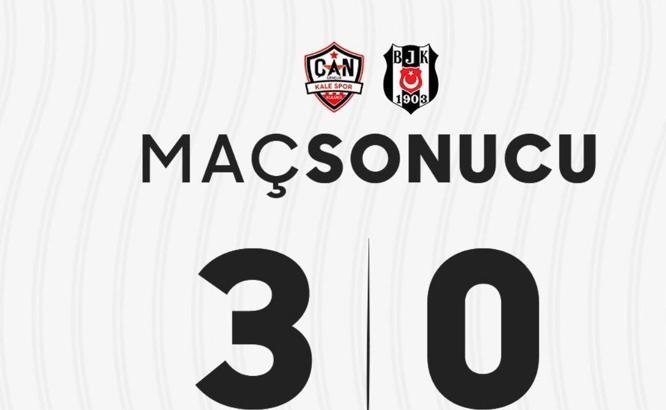 Çan Gençlik Kalespor - Beşiktaş maç sonucu: 3-0