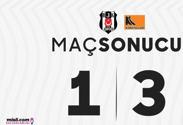 Beşiktaş - Karayolları maç sonucu: 1-3