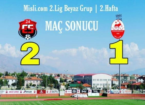 Anagold 24Erzincanspor - Kahramanmaraşspor maç sonucu: 2-1