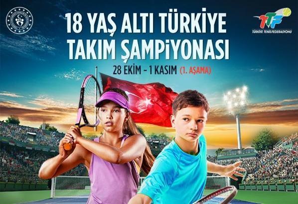 18 Yaş Altı Türkiye Tenis Takım Şampiyonası başladı