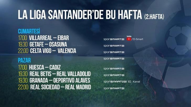 LaLiga'da 2. hafta D-smart'ta