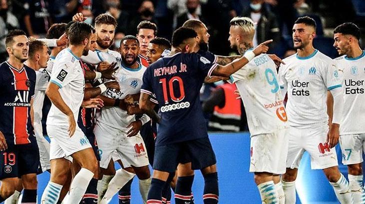 Fransa'da PSG-Marsilya derbisindeki olaylar için ceza yağdı! Neymar, Kurzawa, Amawi, Gonzalez...