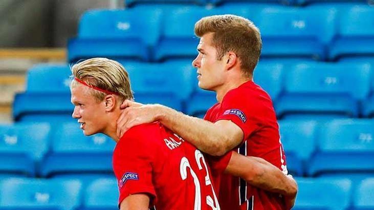 Norveç'te Haaland ve Sörloth şov yaptı! Elabdellaoui'den asist...