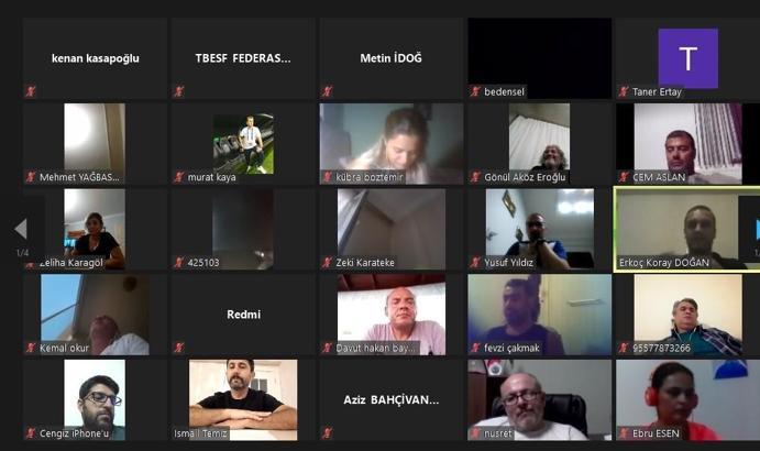 TBESF çevrimiçi antrenörlük semineri düzenledi