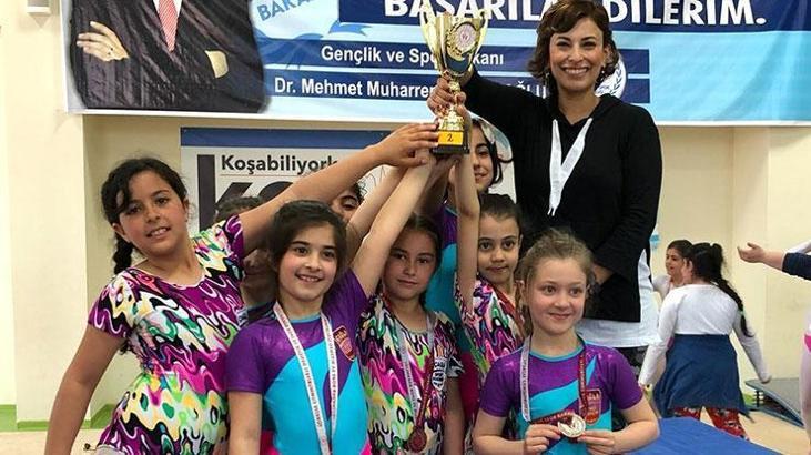 Minik cimnastikçilerden başarı