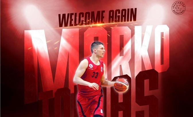 Hırvat şutör Marko Tomas, yeniden Gaziantep Basketbol'da
