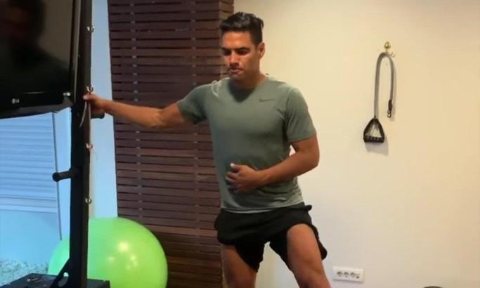 Galatasaray'ın golcüsü Radamel Falcao yeni sezona hazırlanıyor