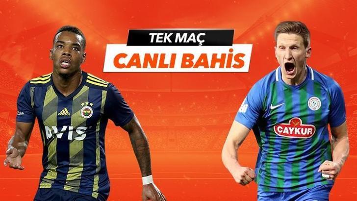 Fenerbahçe - Çaykur Rizespor maçı iddaa oranları! Heyecan misli.com'da