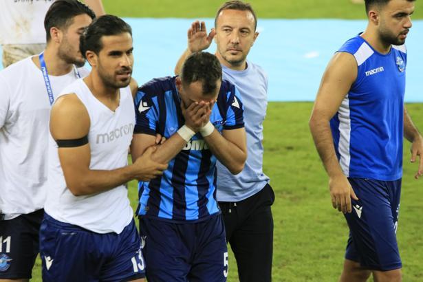 Adana Demirspor'da futbolcular yıkıldı, gözyaşları sel oldu