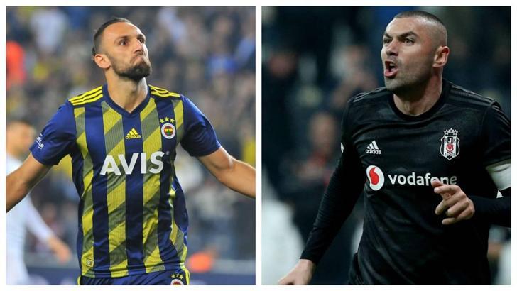 Beşiktaş Fenerbahçe derbisinde gözler Burak Yılmaz ve Vedat Muriç'in üstünde