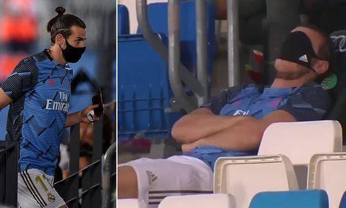 Gareth Bale, Real Madrid taraftarını çıldırttı! Yedek kulübesinde uyudu...