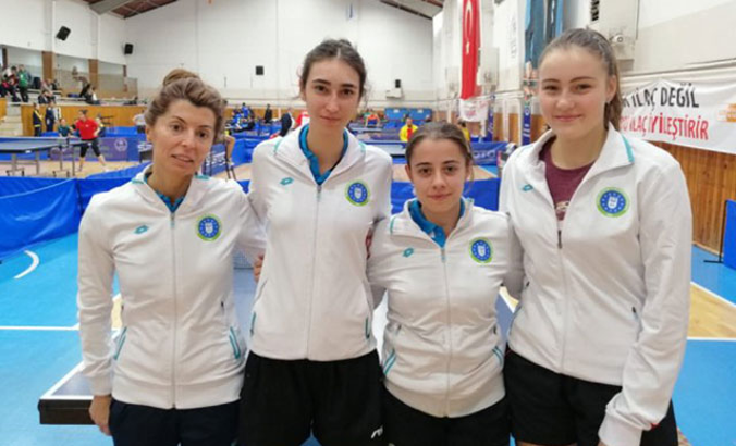 Bursa Büyükşehir Belediyespor kadınlar masa tenisinde şampiyon