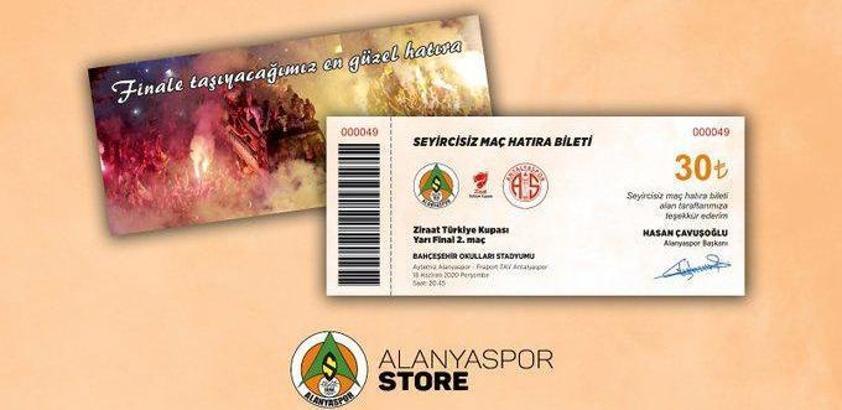 Alanyaspor taraftarı için harekete geçti! Hatıra bileti bastırdı