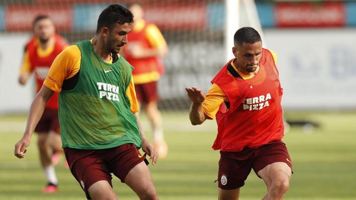 Galatasaray, Çaykur Rizespor maçı hazırlıklarını çift antrenmanla sürdürdü