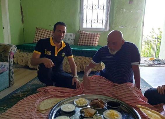 Hikmet Karaman Adil Gevrek'in baba ocağına misafir oldu