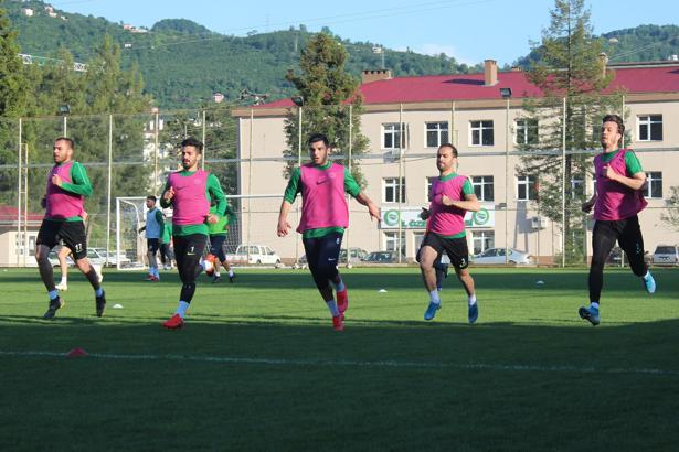 Giresunspor hazırlıklarına tek antrenmanla devam etti