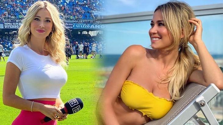 Diletta Leotta, futbolun başlamasıyla mutluluktan havalara uçtu