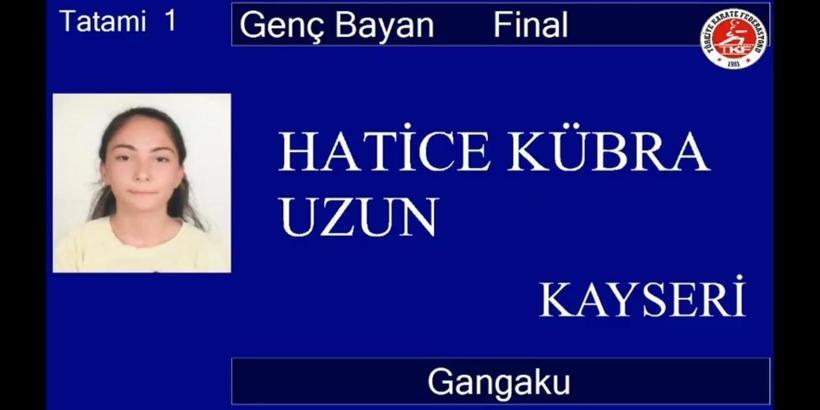 Hatice Kübra Uzun, Online Kata Şampiyonasında şampiyon oldu