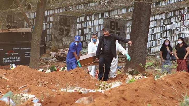 Brezilya'da Corona virüs nedeniyle son 24 saatte 1001 kişi hayatını kaybetti