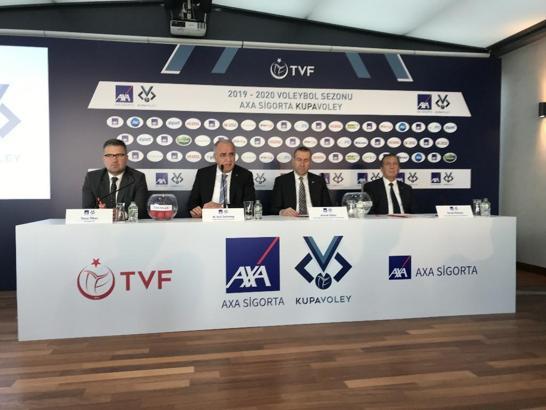 AXA Sigorta Kupa Voley Erkekler Kategorisi 1'inci Etap Kuraları çekildi