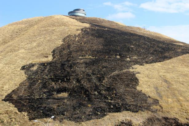 Erzurum'da atlama kuleleri yandı!