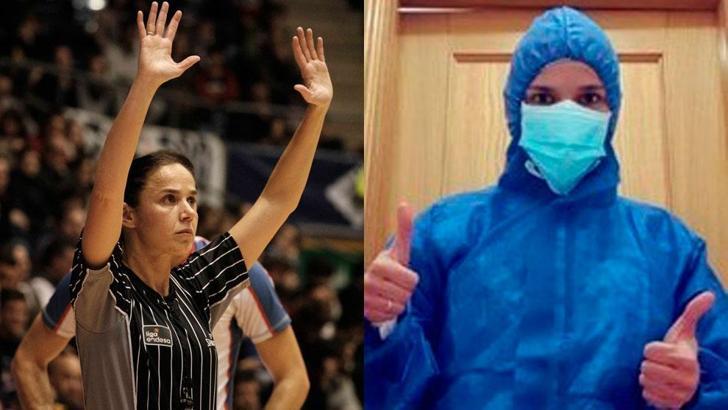 Basketbol hakemi sağlık dağıtıyor!