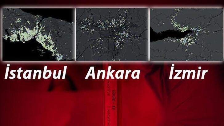 Son dakika haberi: Corona virüs salgınında İstanbul, Ankara ve İzmir'de en riskli ilçeler