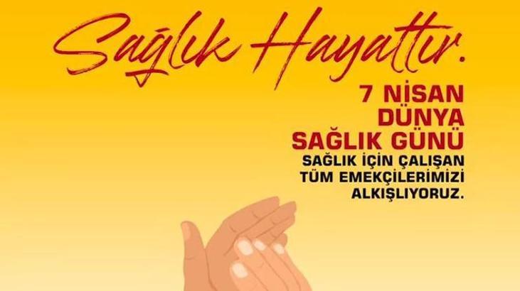 Galatasaray Sağlık Günü'nü unutmadı