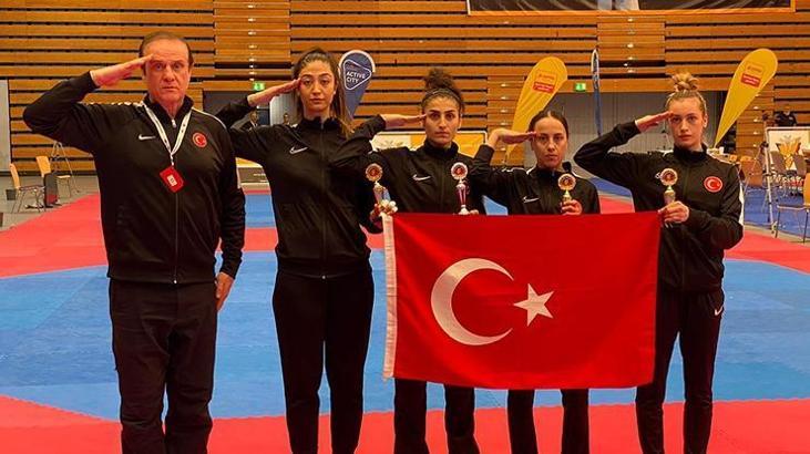 Milli tekvandocular Almanya'da 4 madalya kazandı