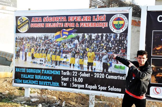 Sorgun'da Fenerbahçe HDI Sigorta maçı heyecanı
