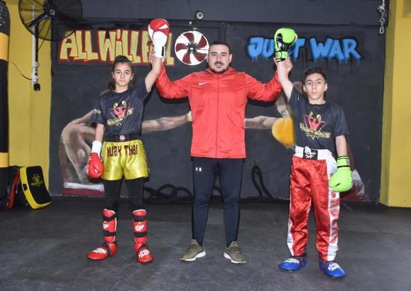 Babalarının desteğiyle başladıkları kick boksta hedefleri milli olmak