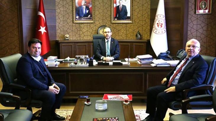 Altınordu Kulübü Başkanı Özkan, Spor Bakanı Muharrem Kasapoğlu'nu ziyaret etti