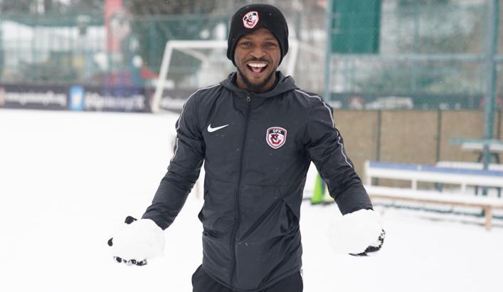 Gaziantep Futbol Kulübü'nde neşeli antrenman