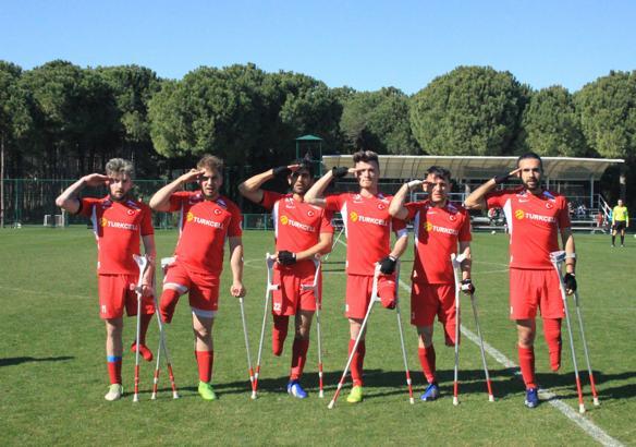 Ampute Futbol Milli Takımı, hazırlık maçında Gana'yı 3-1 yendi