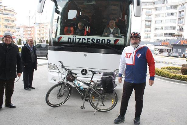 Selim Cicu, Düzcespor için 639 km pedal çevirdi