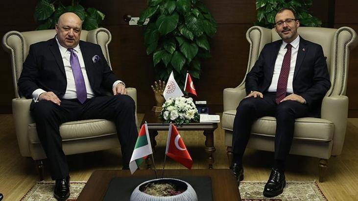 Bakan Kasapoğlu, Bulgar mevkidaşı ile bir araya geldi