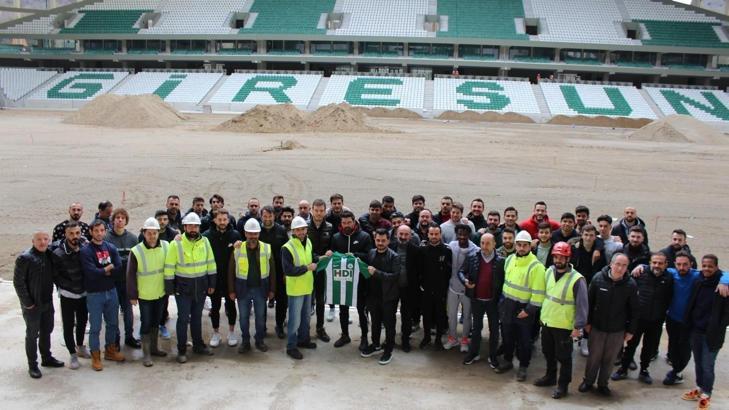 Giresunspor yeni stadını ziyaret etti