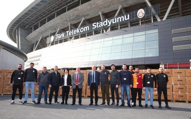 Galatasaray'ın topladığı yardım malzemeleri, depremzedeler için yola çıktı