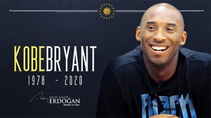 Cumhurbaşkanı Erdoğan, Kobe Bryant'ın sevenleri için taziye mesajı yayımladı