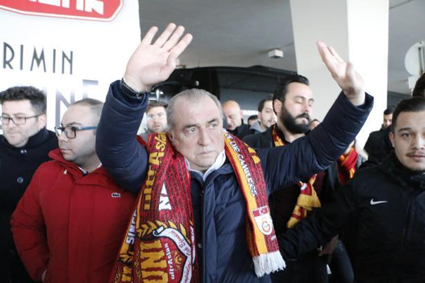 Galatasaray kafilesi Konya'ya geldi