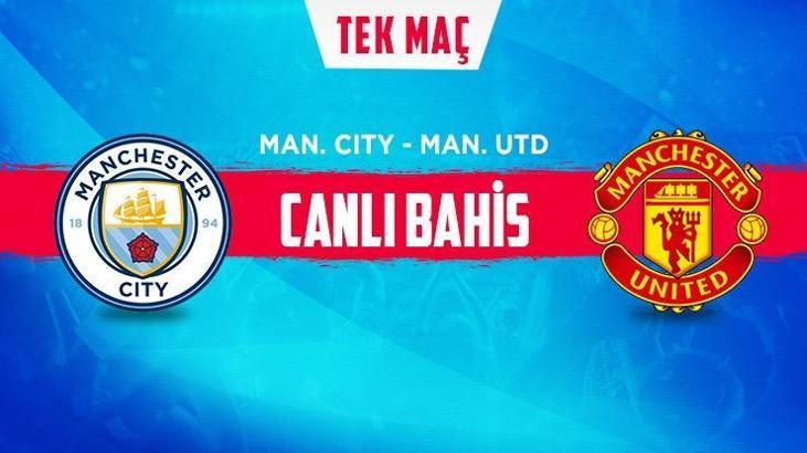 Manchester City - Manchester United maçı iddaa oranları! Heyecan misli.com'da