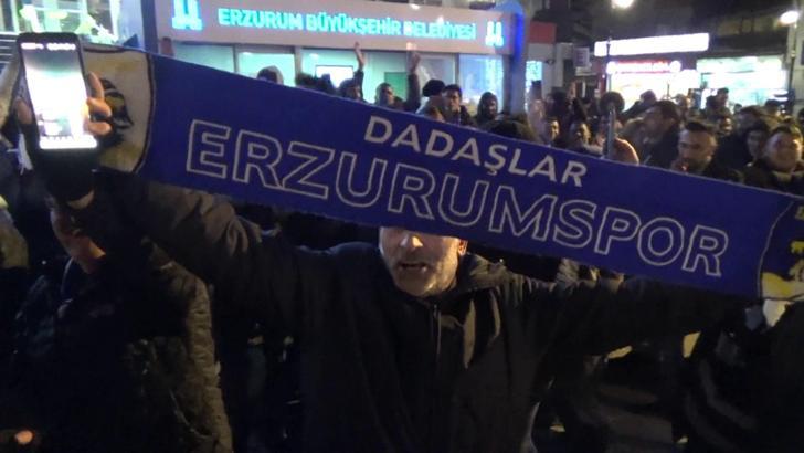 Erzurum'da kupa coşkusu