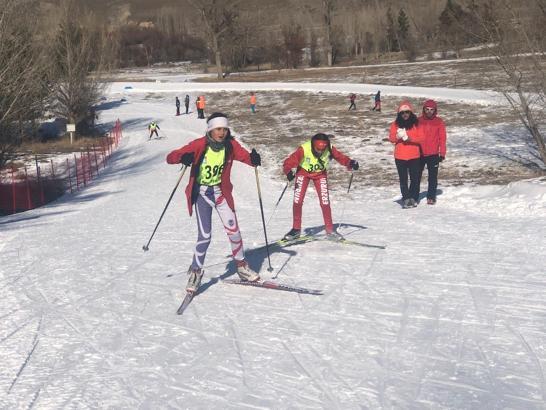 Kayaklı Koşu Eleme Müsabakaları'nda 446 sporcu yarıştı