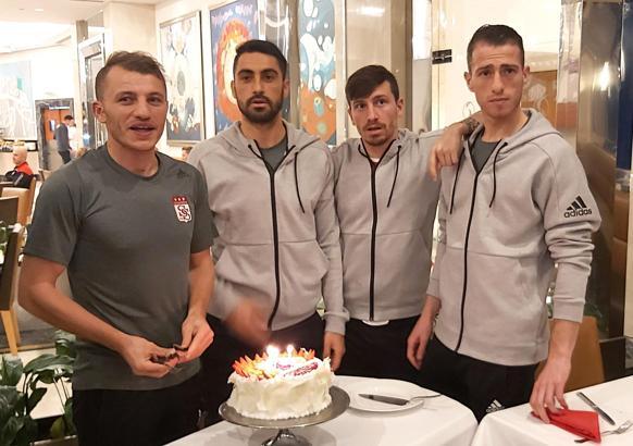 Sivasspor'da Ziya, Fernando ve Furkan'ın doğum günü kutlandı
