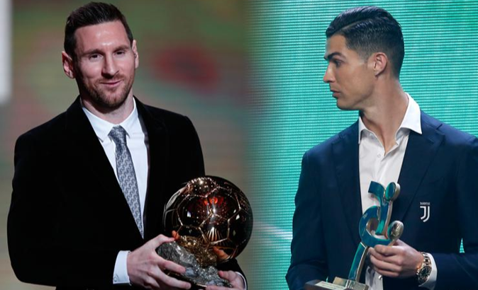 Messi ve Cristiano Ronaldo'ya aynı anda ödül