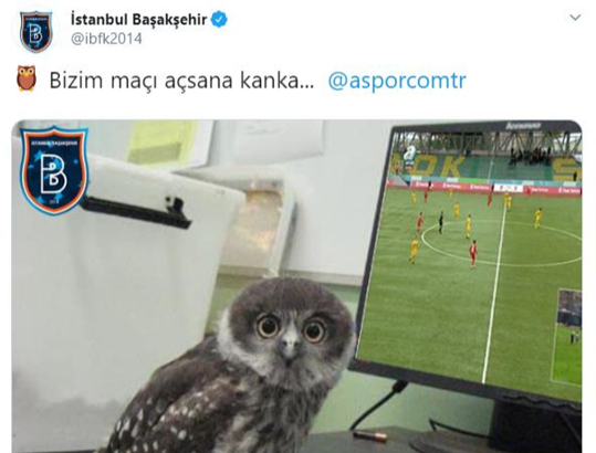 Başakşehir'den yayıncı kuruluşa esprili gönderme!