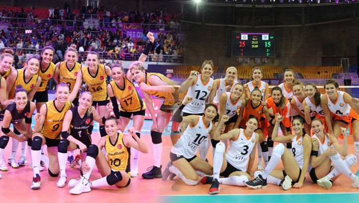 VakıfBank ve Eczacıbaşı'ndan çifte yarı final!