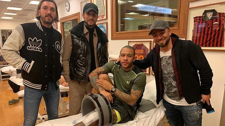 Yusuf Yazıcı'dan Memphis Depay'a ziyaret